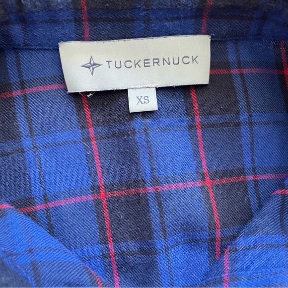 TUCKERNUCK PLAID BUTTON UP TOP SIZE XS CLASSIC MODERN CHIC STYLISH CHIC - Picture 4 of 9